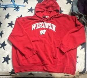 Vintage Genuine Stuff Wisconsin Badgers Hoodie - Men's XXL